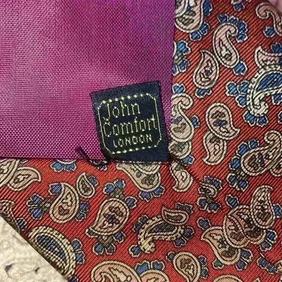 John Comfort London 100% silk tie - Picture 6 of 6